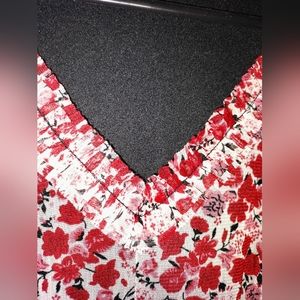 Xileration Stretch Floral dress Red XL